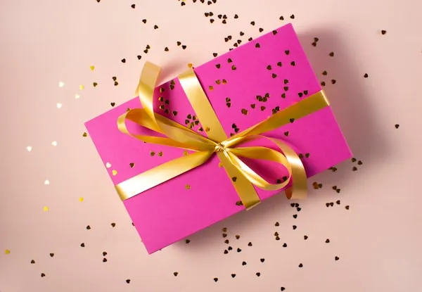 A gift box of cupcakes ready for delivery