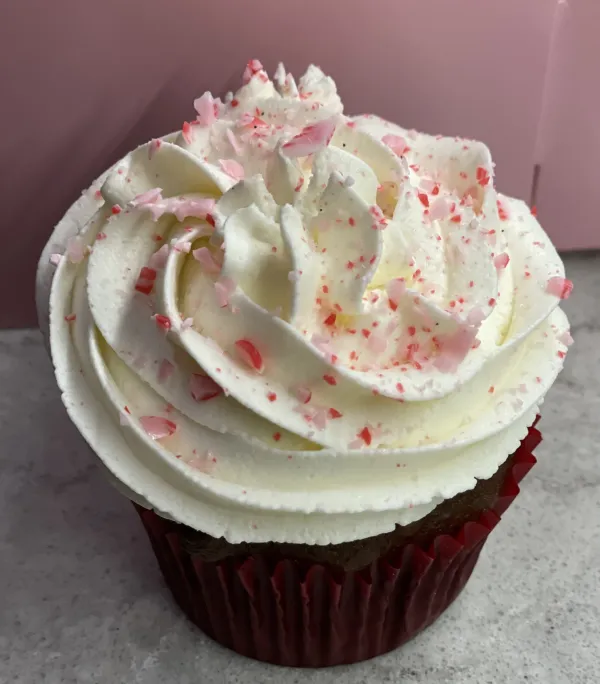 Peppermint cupcake